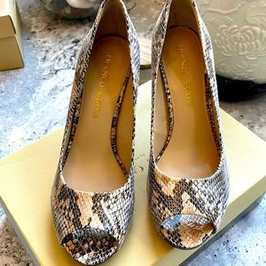4” Boa Print Heels